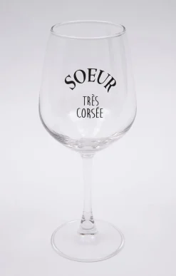 Accessoires<Armand Thiery Coffret verre et sous-verre Soeur - Bordeaux