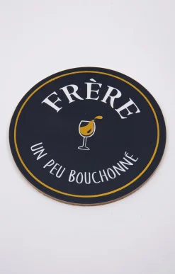 Accessoires<Armand Thiery Coffret verre et sous-verre Frère - Marine