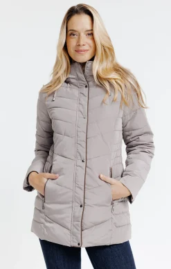 Impers & Parkas<Armand Thiery Doudoune au matelassage fantaisie - Taupe