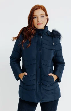 Impers & Parkas<Armand Thiery Doudoune au matelassage fantaisie - Marine