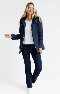 Impers & Parkas<Armand Thiery Doudoune au matelassage fantaisie - Marine