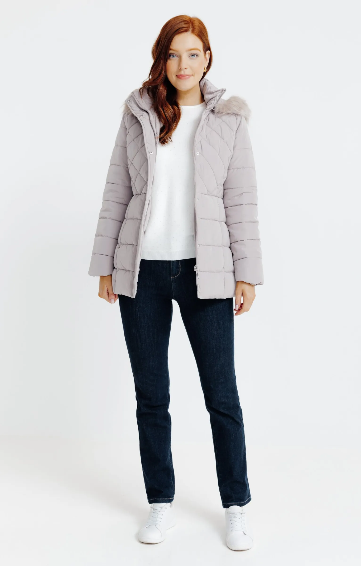 Impers & Parkas<Armand Thiery Doudoune avec col montant - Grège