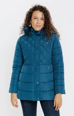 Impers & Parkas<Armand Thiery Doudoune avec col montant - Pétrole