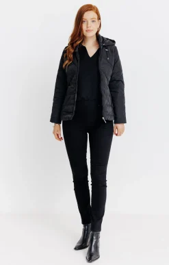 Impers & Parkas<Armand Thiery Doudoune courte matelassage fantaisie - Noir