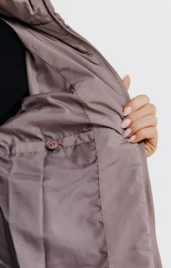 Impers & Parkas<Armand Thiery Doudoune courte matelassage fantaisie - Taupe