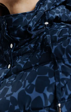 Impers & Parkas<Armand Thiery Doudoune imprimée col montant capuche - Bleu