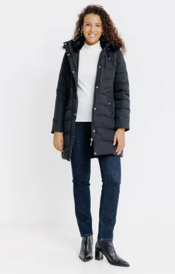 Impers & Parkas<Armand Thiery Doudoune longue en duvet et plumes - Noir