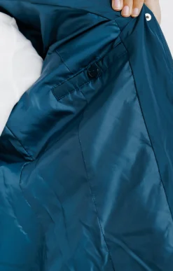 Impers & Parkas<Armand Thiery Doudoune longue en duvet et en plumes - Pétrole