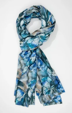 Accessoires<Armand Thiery FOULARD CHAUD IMPRIME - Bleuciel