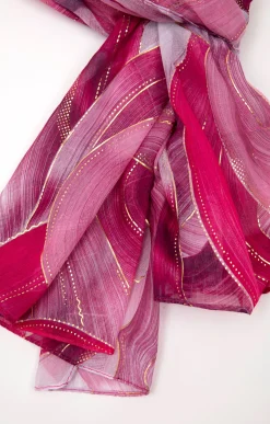 Accessoires<Armand Thiery Foulard imprimé abstrait - Framboise
