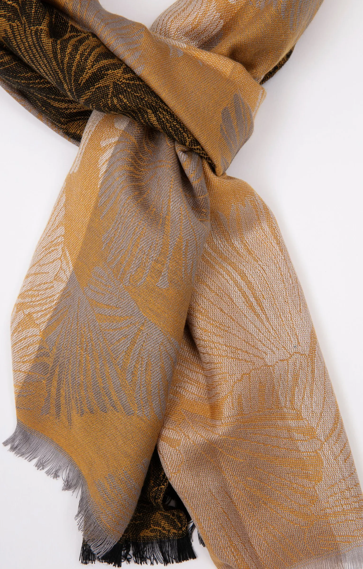 Accessoires<Armand Thiery FOULARD JACQUARD CLASSIQUE - Ocre