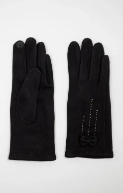 Accessoires<Armand Thiery Gants tricot détail nœud - Noir