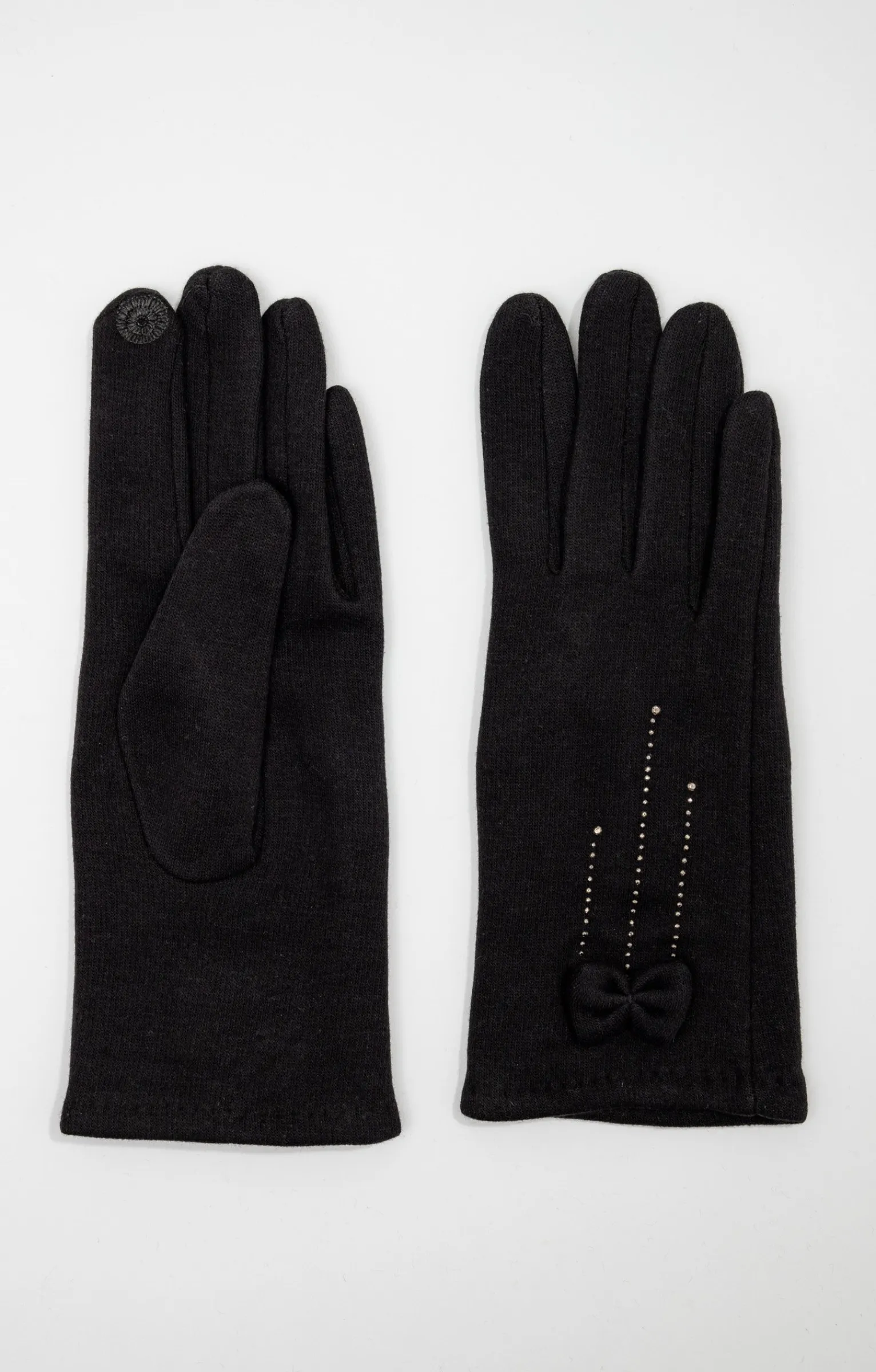 Accessoires<Armand Thiery Gants tricot détail nœud - Noir