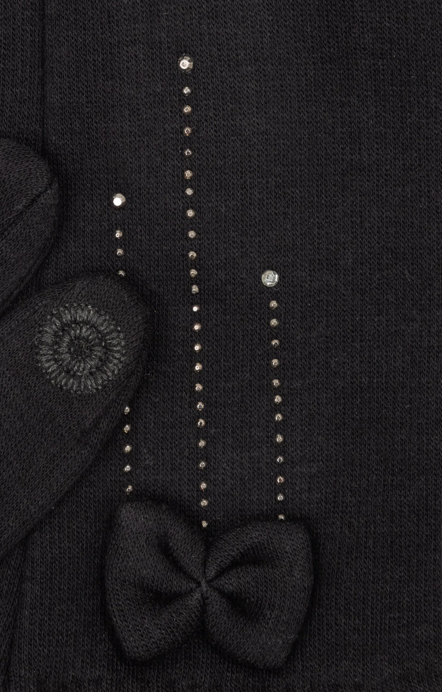 Accessoires<Armand Thiery Gants tricot détail nœud - Noir