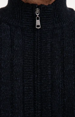 Pulls & Gilets<Armand Thiery Gilet côte doublé sherpa - Bleu