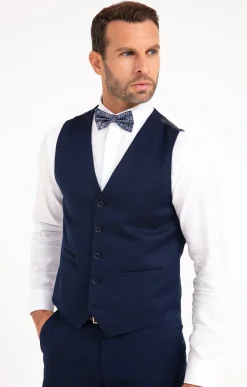 Costumes<Armand Thiery Gilet de costume Flotta - Marine