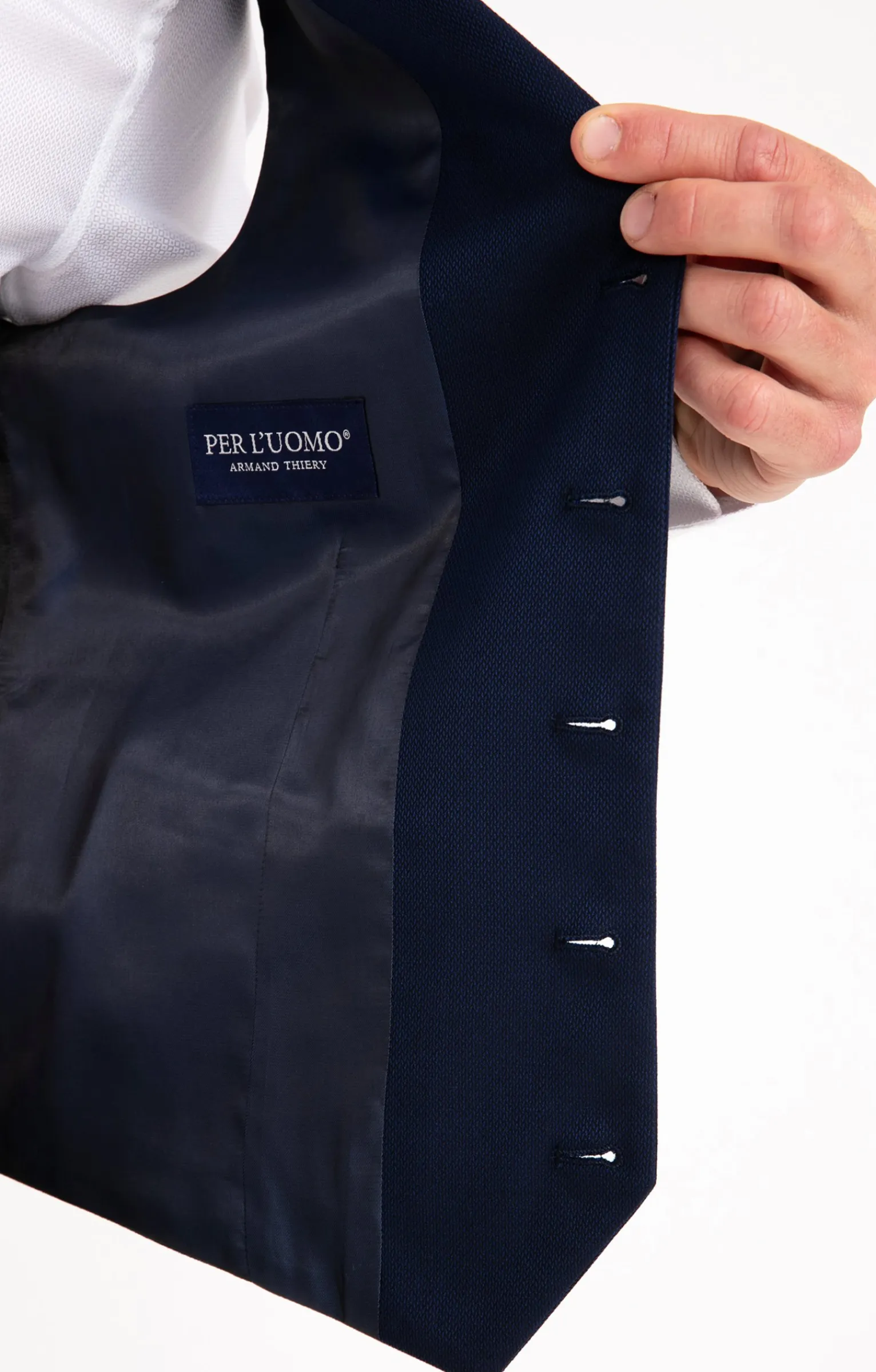 Costumes<Armand Thiery Gilet de costume Flotta - Marine