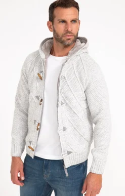 Pulls & Gilets<Armand Thiery Gilet doublé sherpa avec capuche - Grisclair