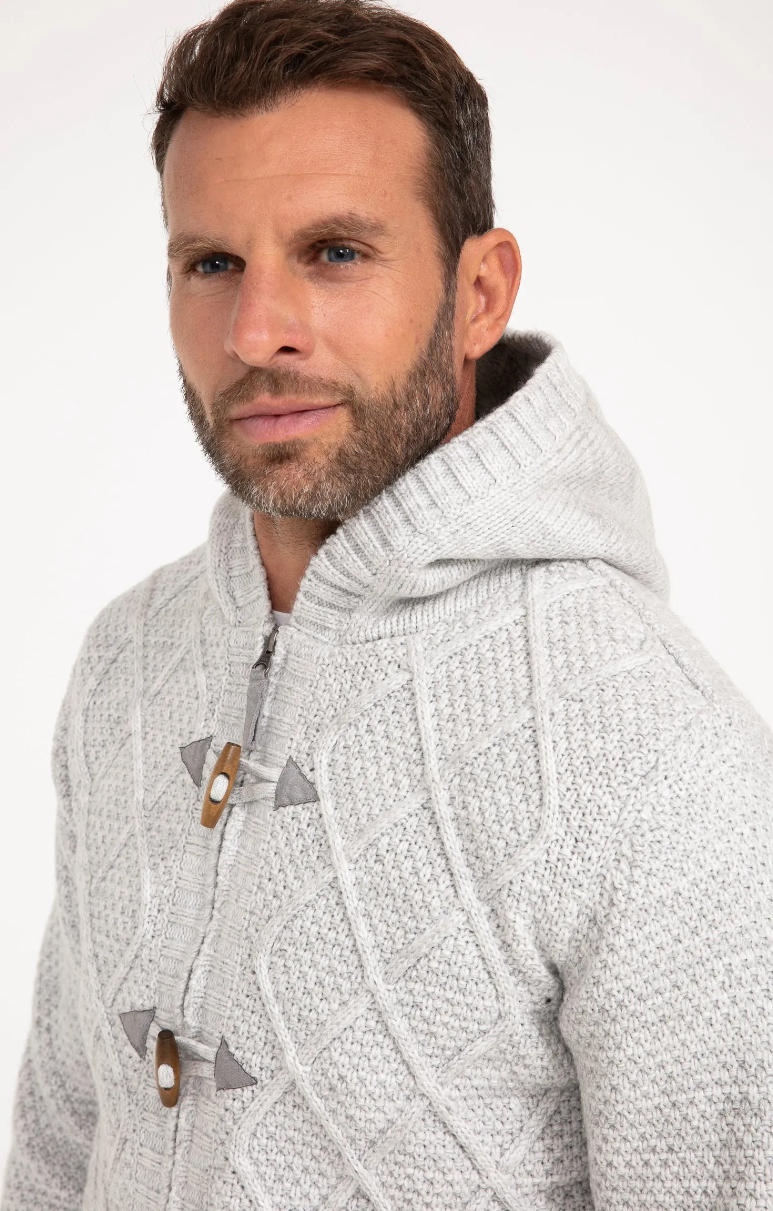 Pulls & Gilets<Armand Thiery Gilet doublé sherpa avec capuche - Grisclair