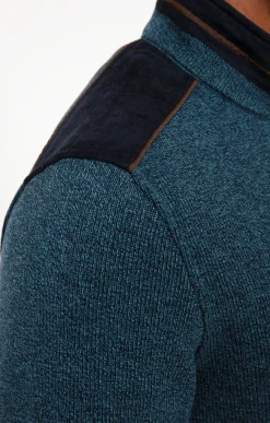 Pulls & Gilets<Armand Thiery Gilet manches longues Chaud - Pétrole