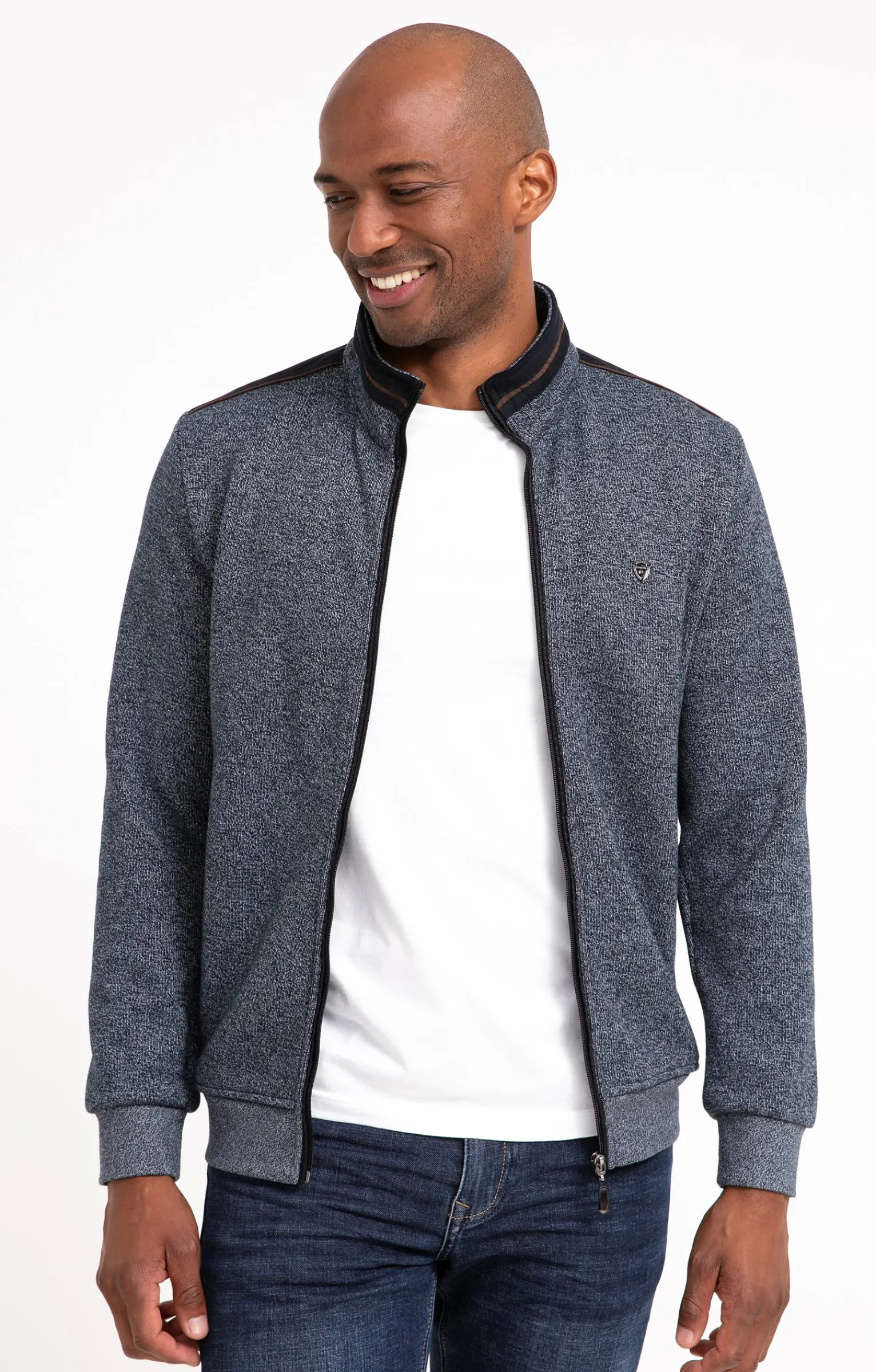 Pulls & Gilets<Armand Thiery Gilet manches longues Chaud - Marine