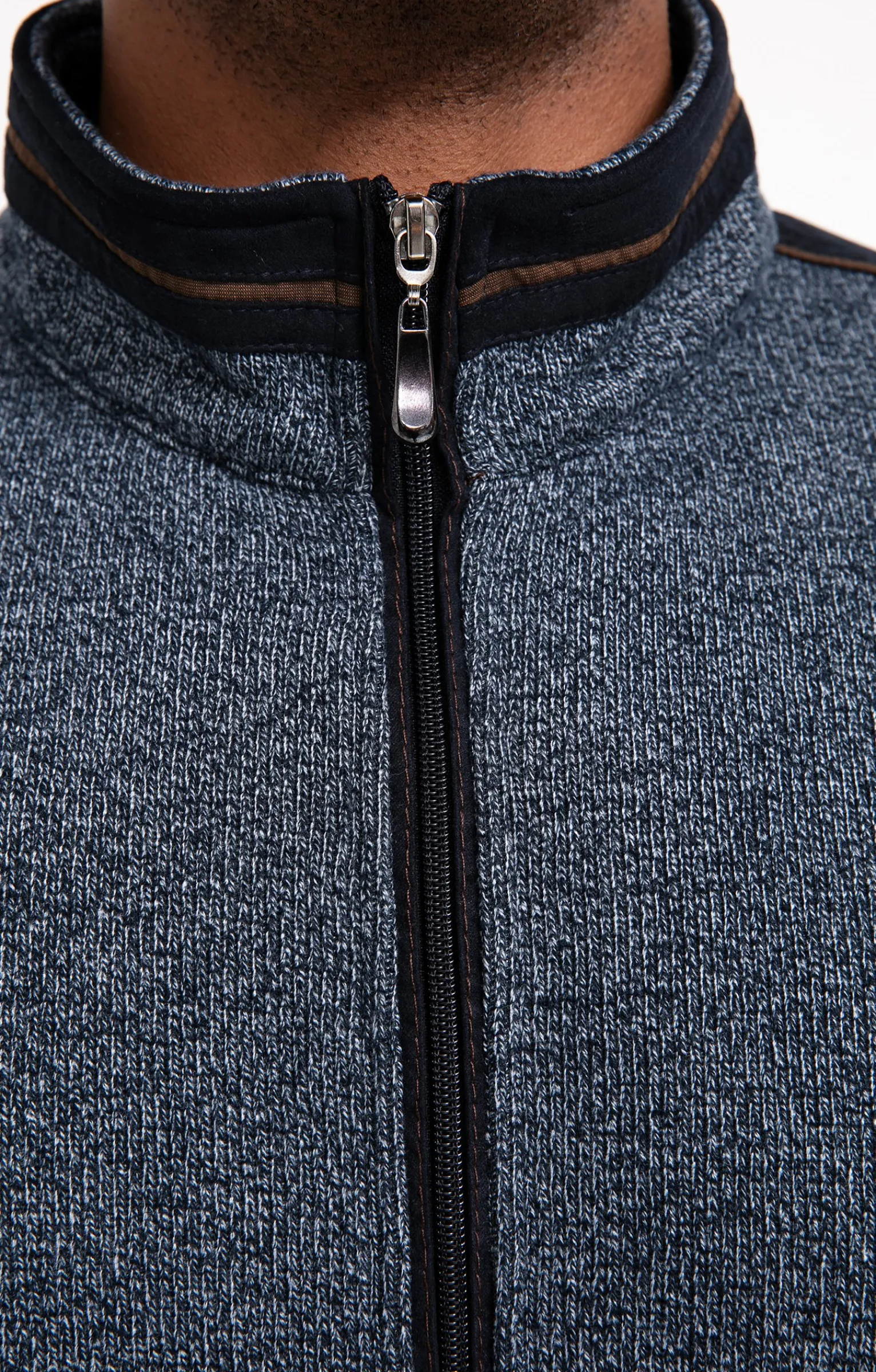 Pulls & Gilets<Armand Thiery Gilet manches longues Chaud - Marine