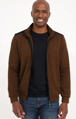 Pulls & Gilets<Armand Thiery Gilet manches longues Chaud - Havane