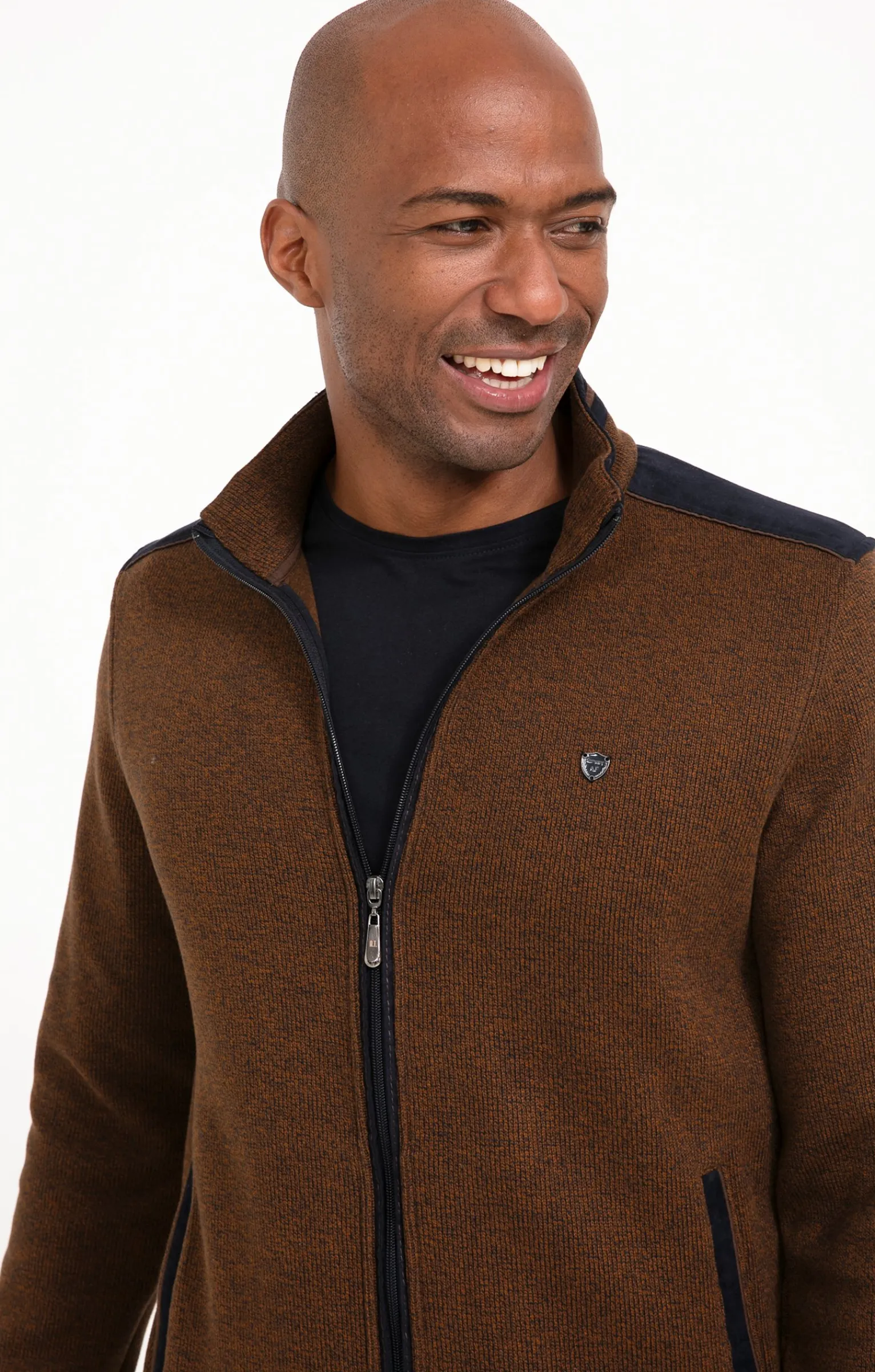 Pulls & Gilets<Armand Thiery Gilet manches longues Chaud - Havane