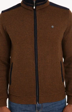 Pulls & Gilets<Armand Thiery Gilet manches longues Chaud - Havane