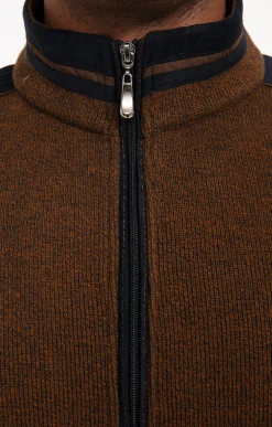 Pulls & Gilets<Armand Thiery Gilet manches longues Chaud - Havane