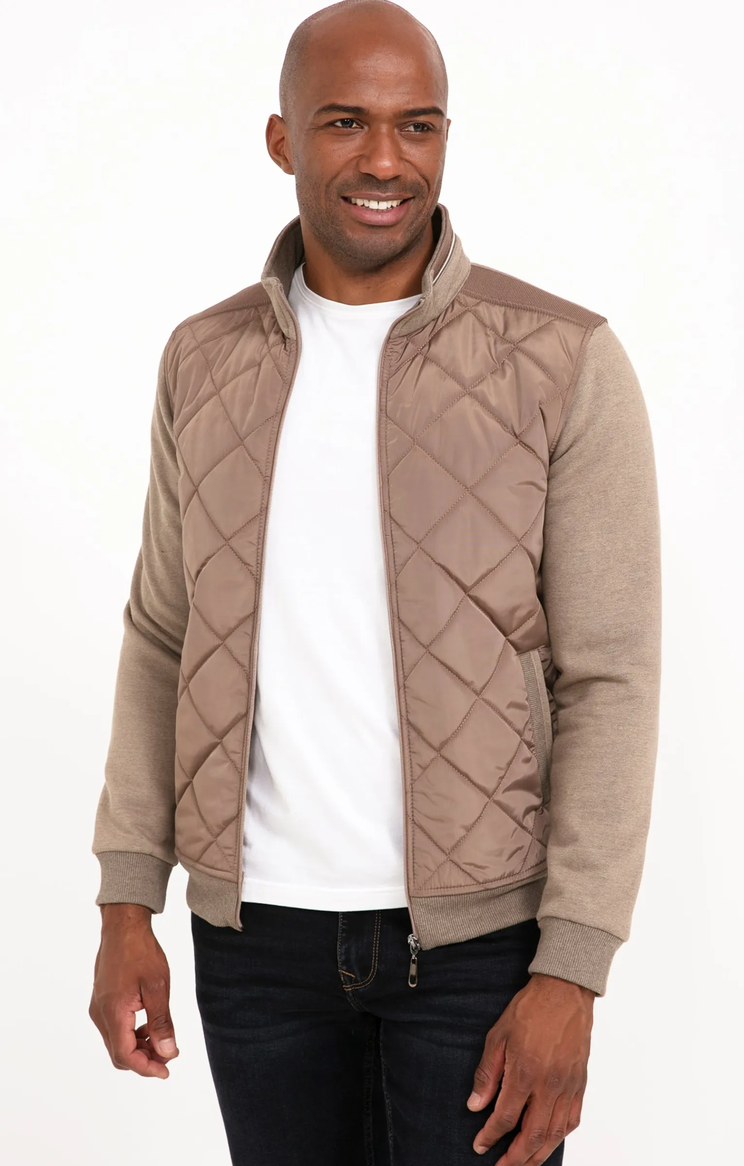 Pulls & Gilets<Armand Thiery Gilet manches longues Diams - Beige