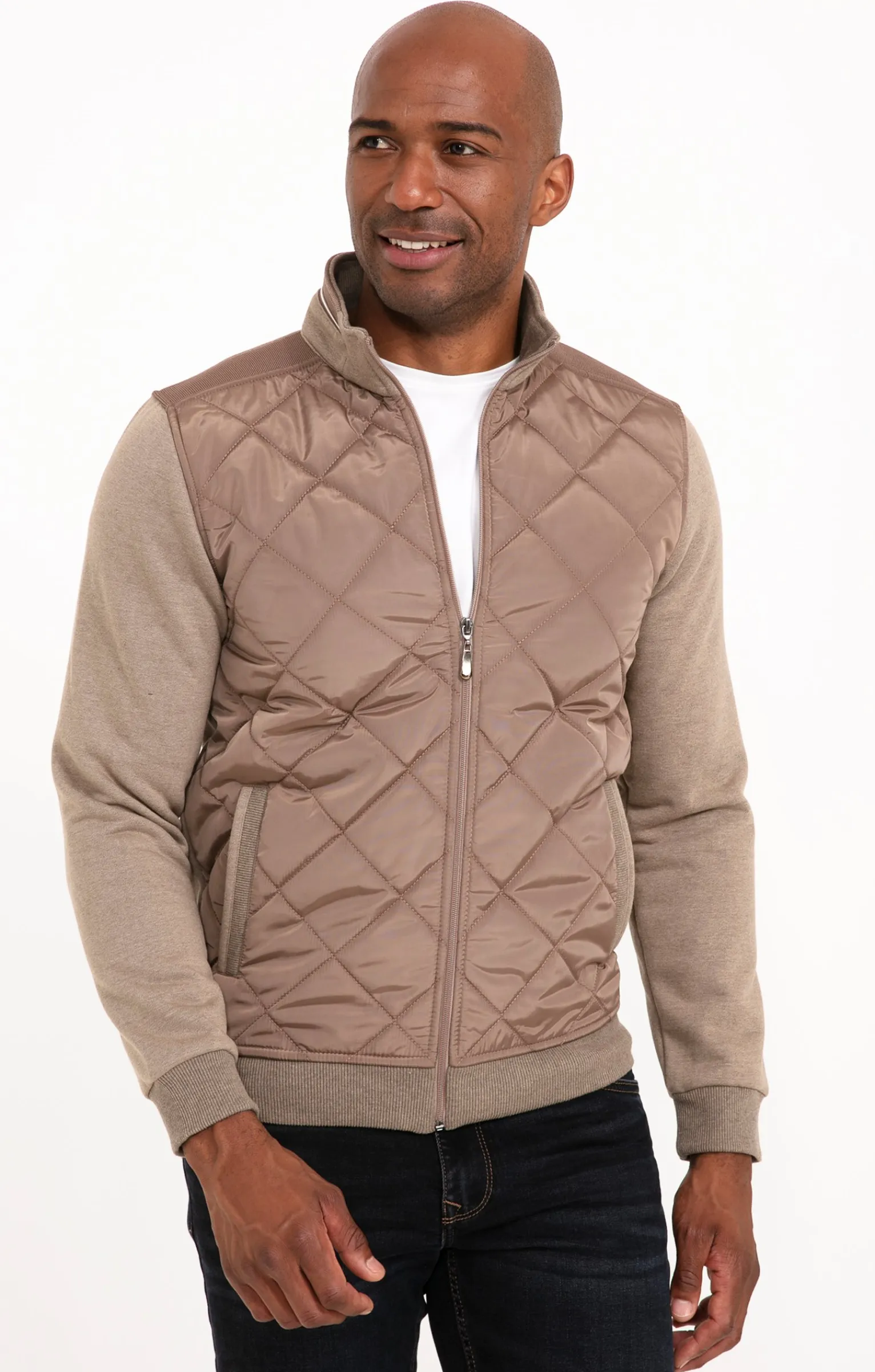 Pulls & Gilets<Armand Thiery Gilet manches longues Diams - Beige
