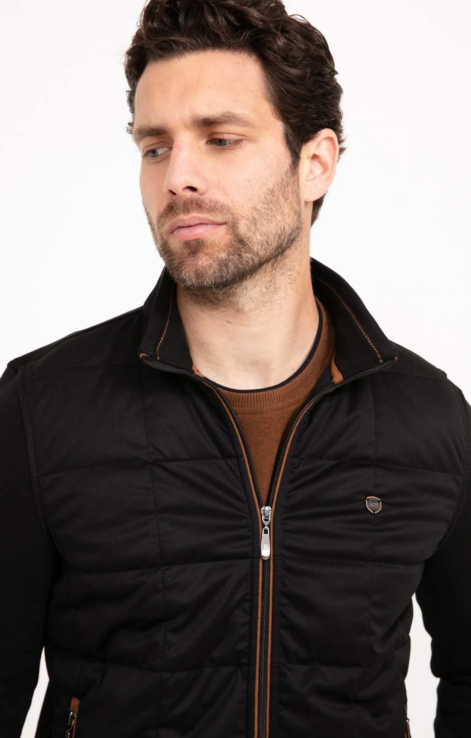 Pulls & Gilets<Armand Thiery Gilet manches longues Quadry - Noir
