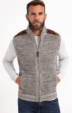 Pulls & Gilets<Armand Thiery Gilet sans manche doublé sherpa - Camel