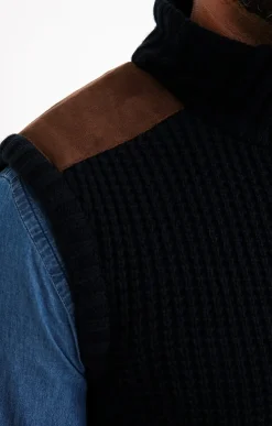Pulls & Gilets<Armand Thiery Gilet sans manche doublé sherpa - Marine