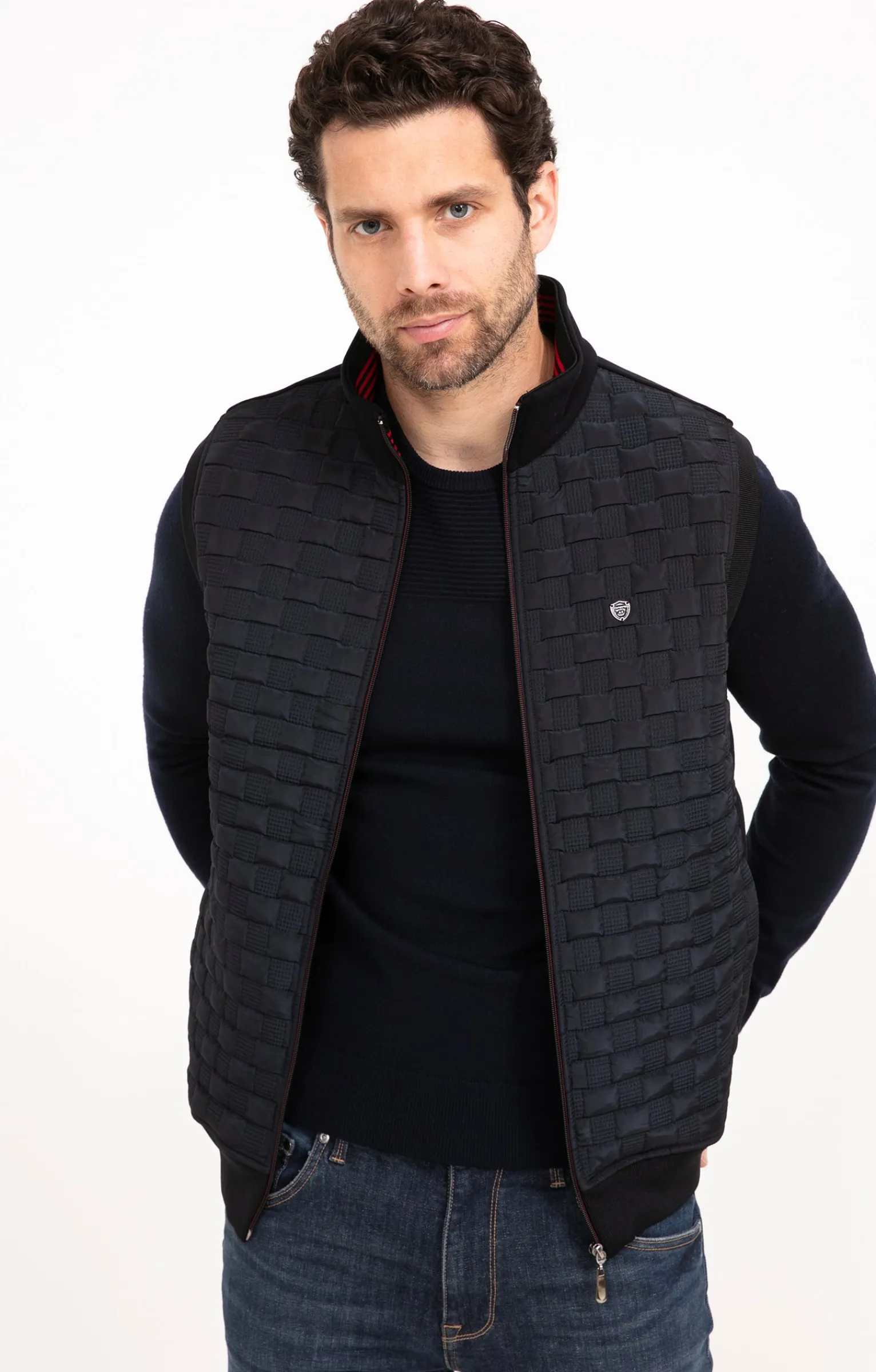 Pulls & Gilets<Armand Thiery Gilet sans manches Square - Marine