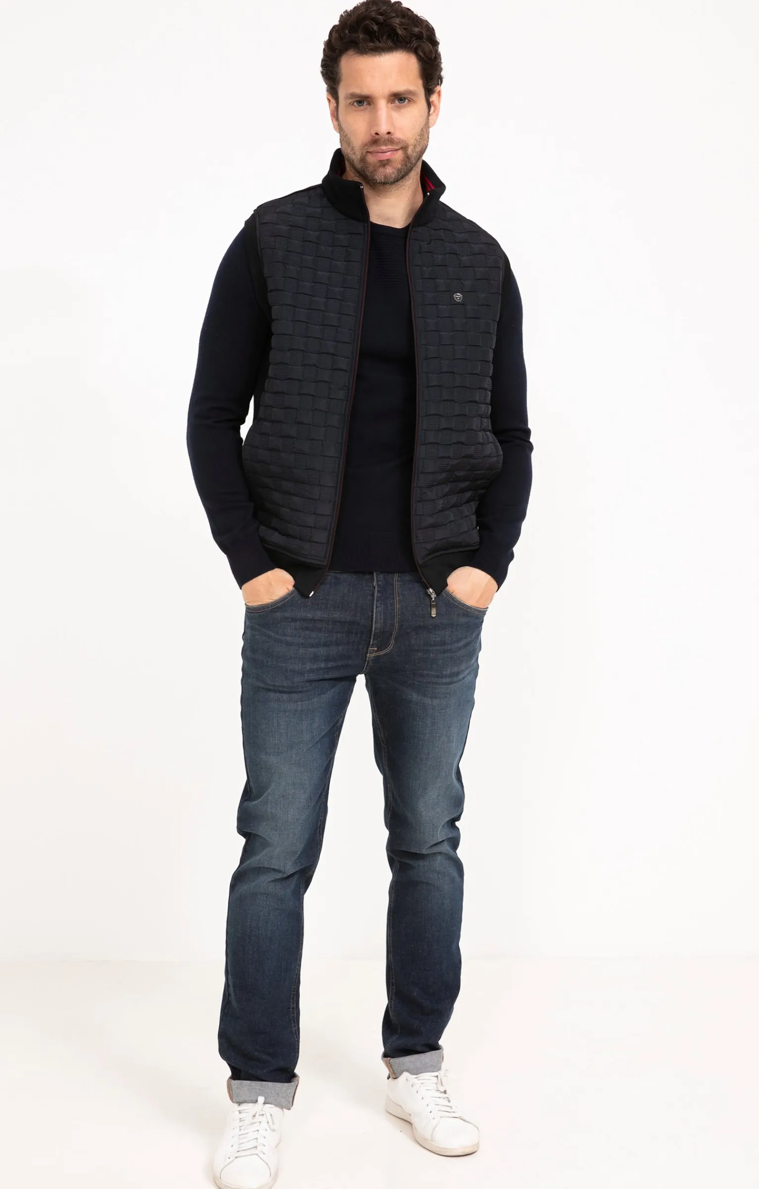 Pulls & Gilets<Armand Thiery Gilet sans manches Square - Marine