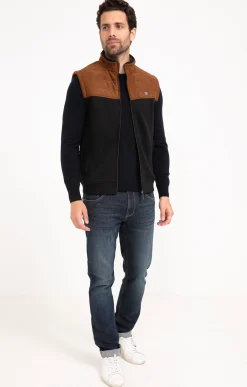 Pulls & Gilets<Armand Thiery Gilet sans manches Top suedy - Marine