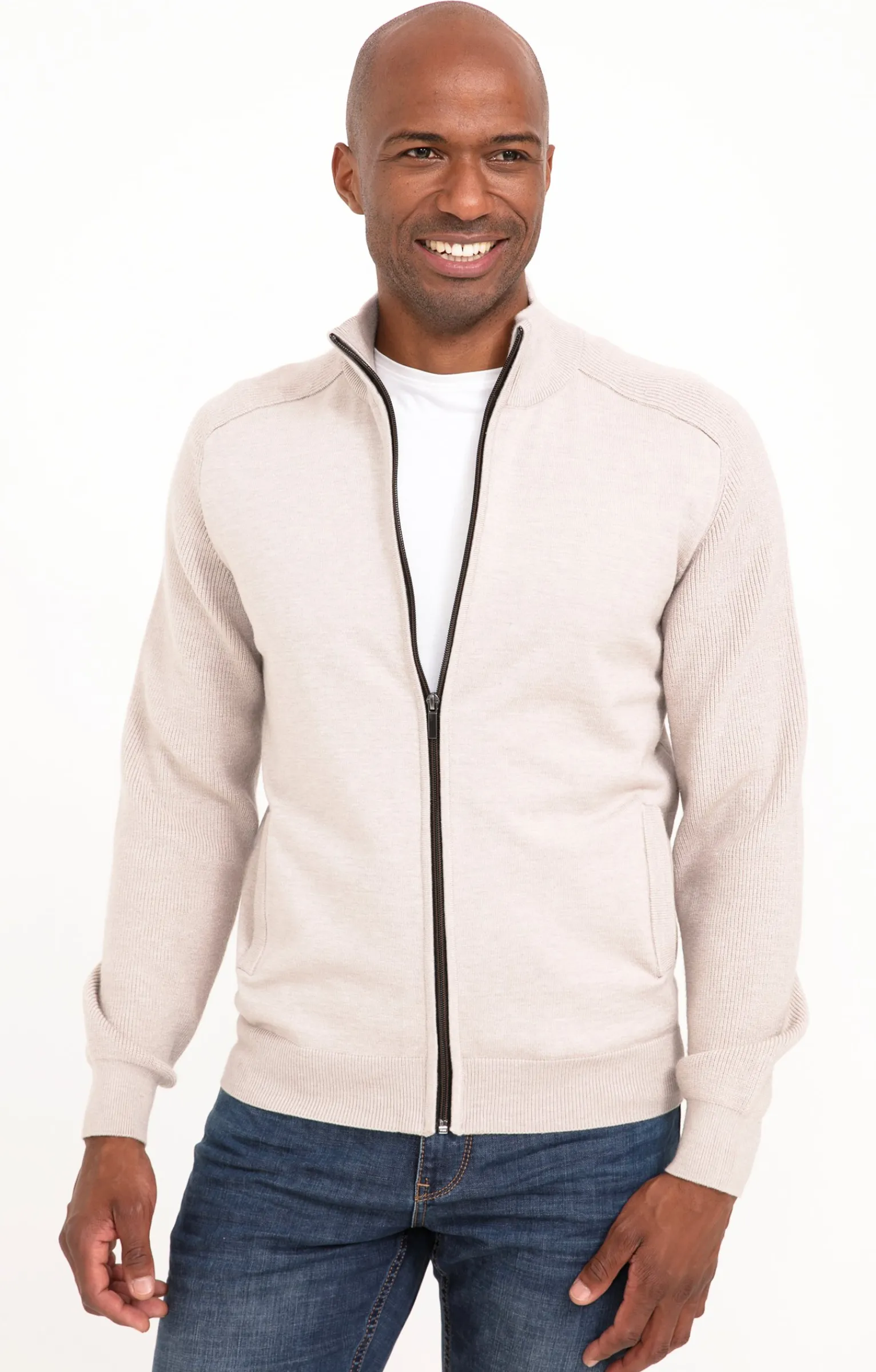 Pulls & Gilets<Armand Thiery Gilet uni détails camel - Beige