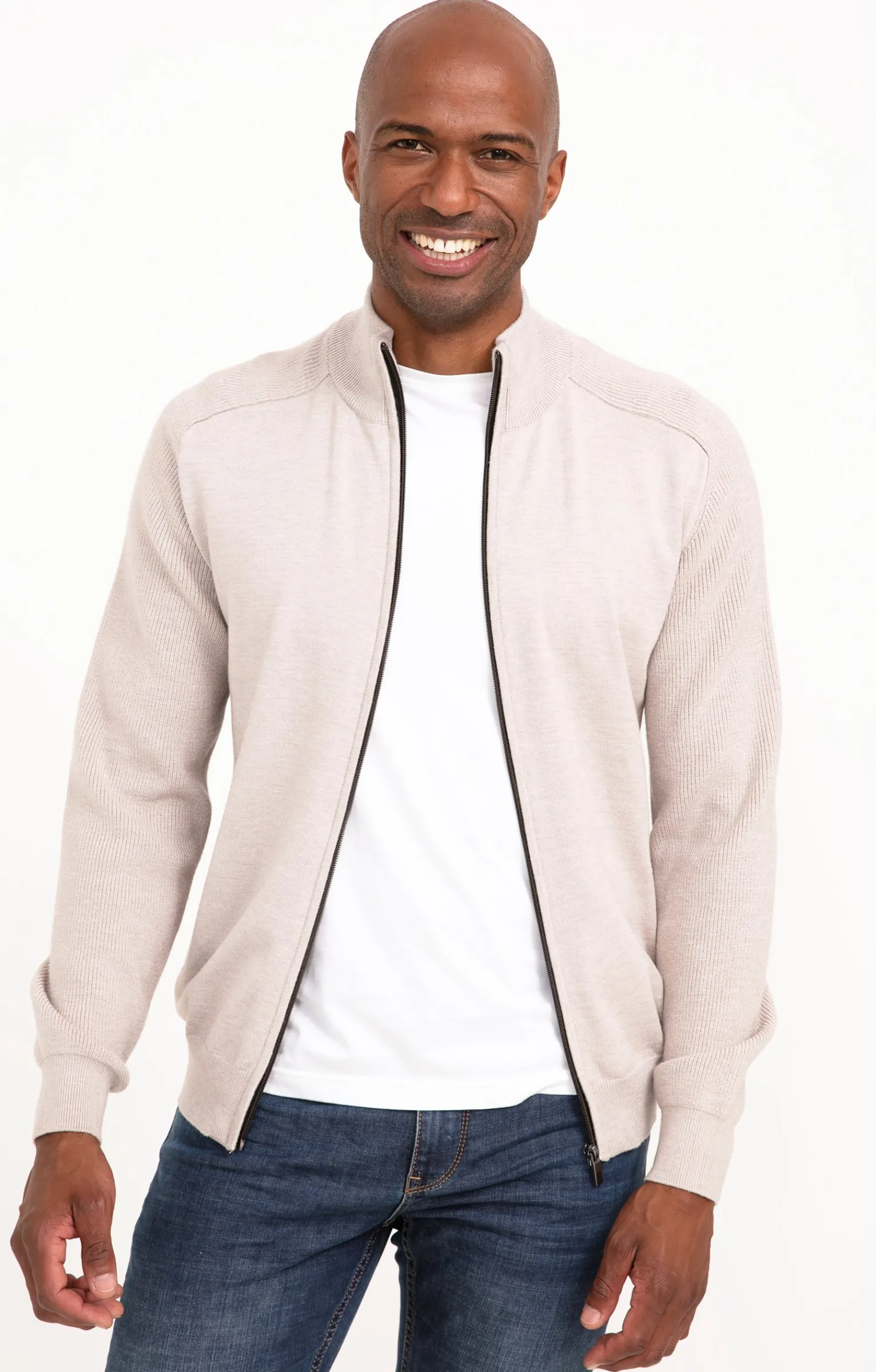 Pulls & Gilets<Armand Thiery Gilet uni détails camel - Beige