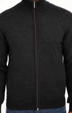 Pulls & Gilets<Armand Thiery Gilet uni détails camel - Chocolat