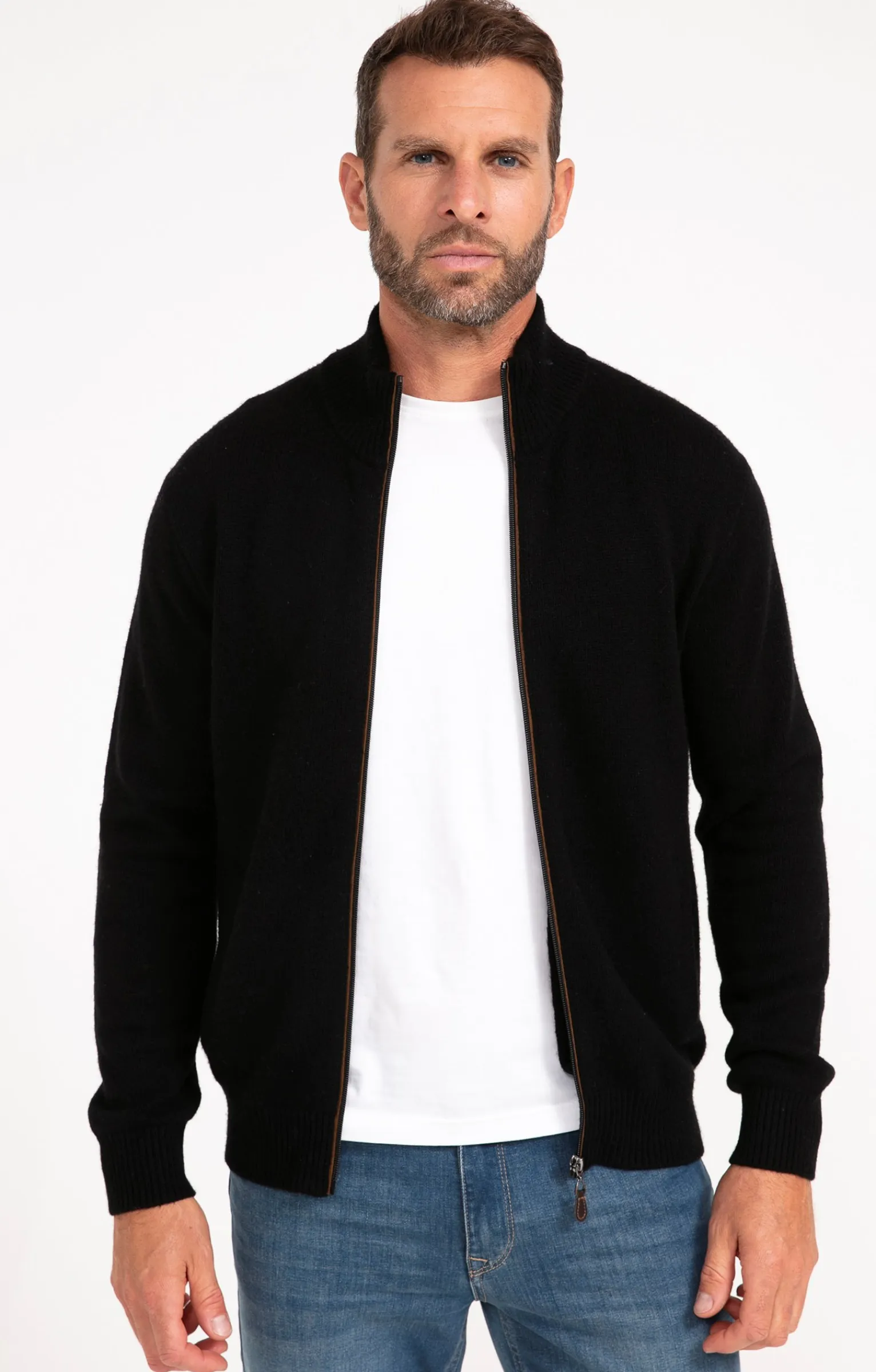 Pulls & Gilets<Armand Thiery Gilet uni en laine - Noir