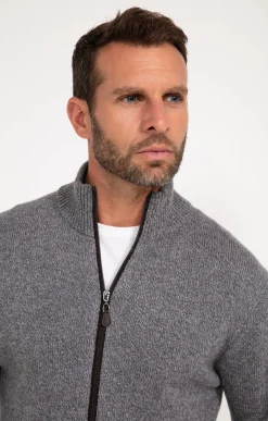 Pulls & Gilets<Armand Thiery Gilet uni en laine - Grismoyen