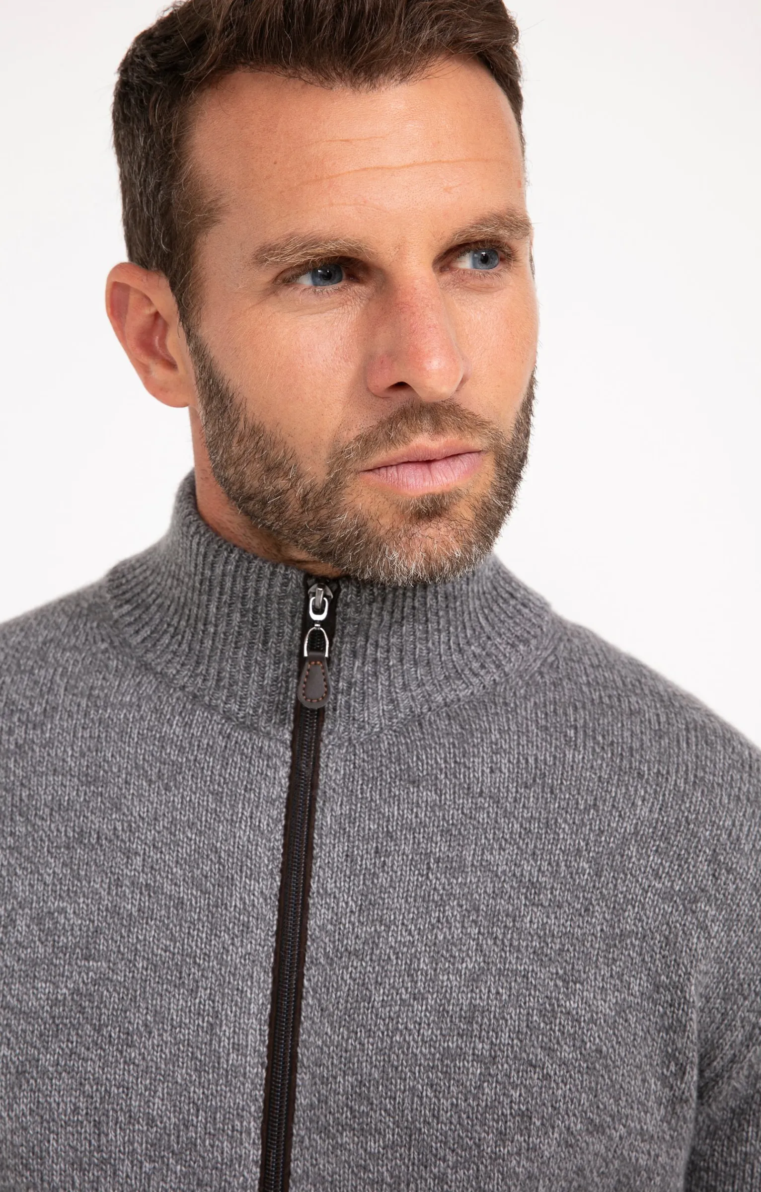 Pulls & Gilets<Armand Thiery Gilet uni en laine - Grismoyen