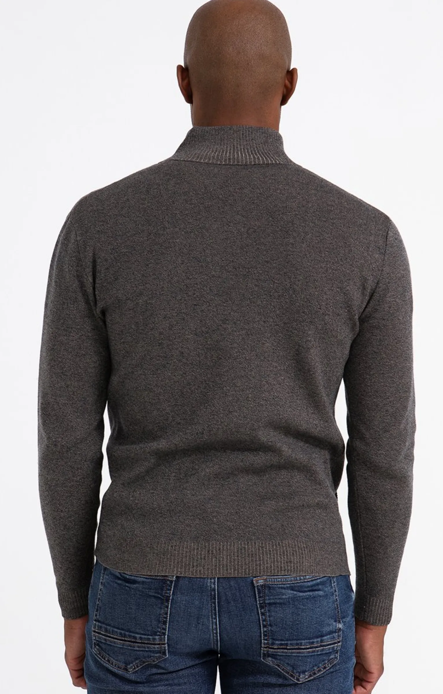 Pulls & Gilets<Armand Thiery Gilet uni zippé - Marron