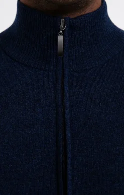 Pulls & Gilets<Armand Thiery Gilet uni zippé - Bleudur