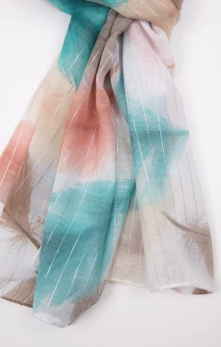 Accessoires<Armand Thiery Grand foulard léger imprimé tissé - Vert