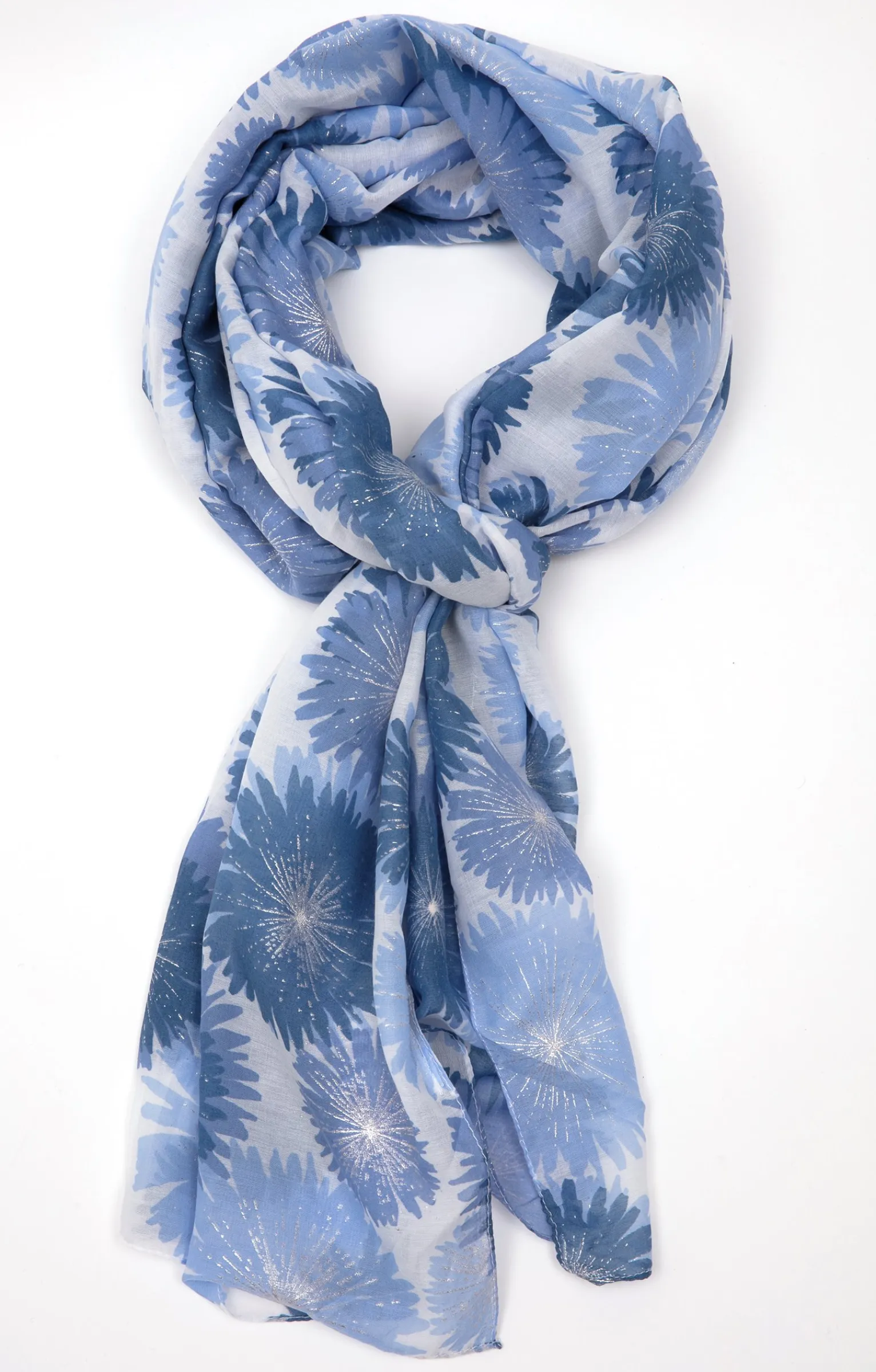 Accessoires<Armand Thiery Grand voile léger imprimé - Bleuciel