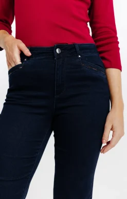 Pantalons<Armand Thiery Jean droit détails sequins - Bleu