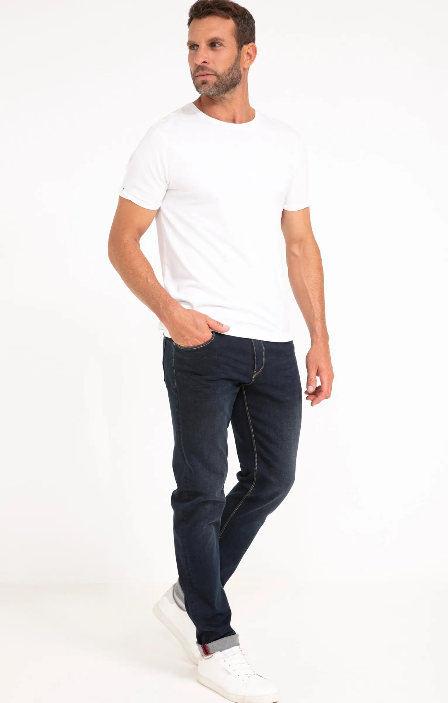Jeans<Armand Thiery Jean Stripy - Bleu